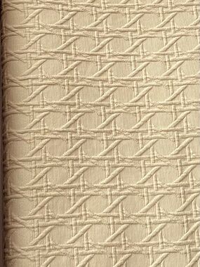 SFERRA Cane Matelasse King Coverlet 100% Cotton Light Champagne